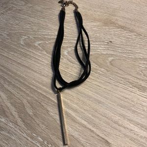 Vanessa Mooney 3 strap suede choker